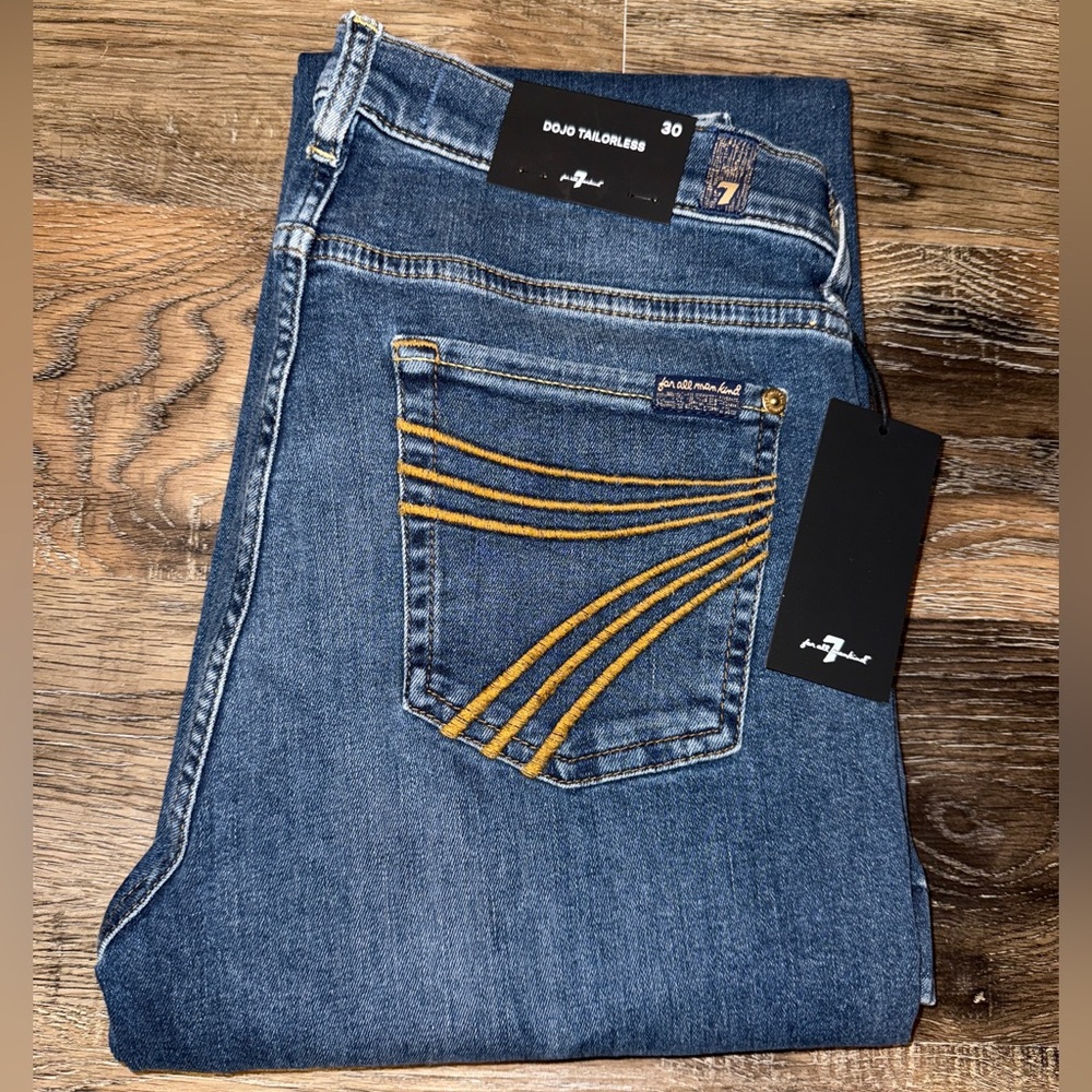 NWT 7 For All Mankind Dojo Tailorless Jeans 7FAMK